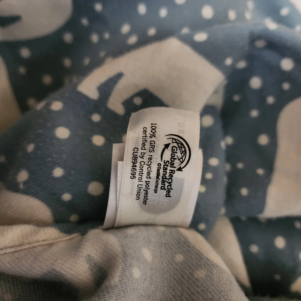 Hanna Andersson Blue Polar Bear Flannel Nightgown